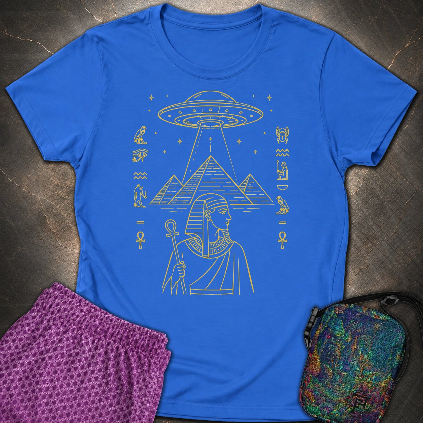 Pyramid Signal Over the Pharaoh - Pyramid Signal Over the Pharaoh Womens T-Shirt - Royal