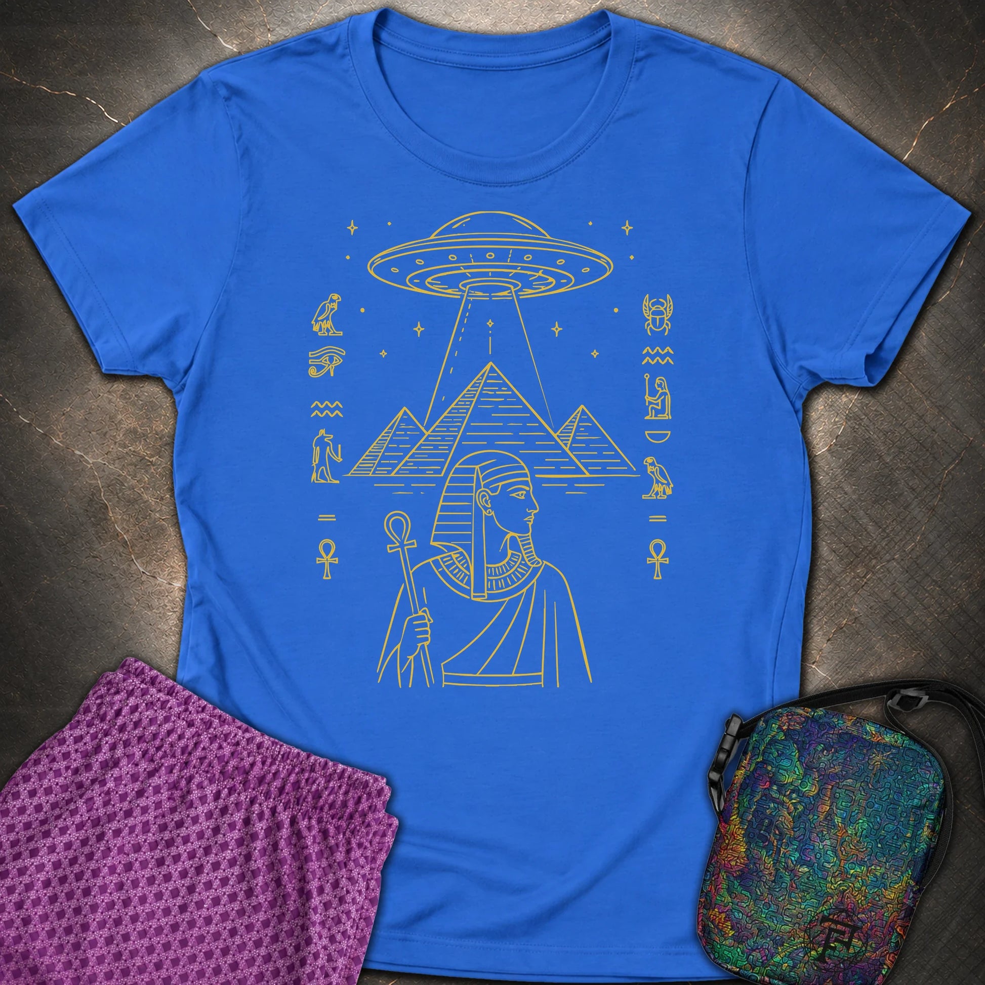 Pyramid Signal Over the Pharaoh - Pyramid Signal Over the Pharaoh Womens T-Shirt - Royal