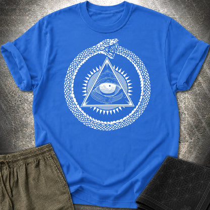 Eye Of Providence Ouroboros T-Shirt - Eye Of Providence Ouroboros T-Shirt - Royal