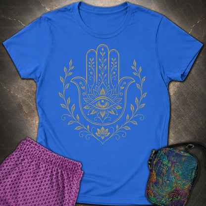 Hamsa Mandala - Hamsa Mandala Womens T-Shirt - Royal
