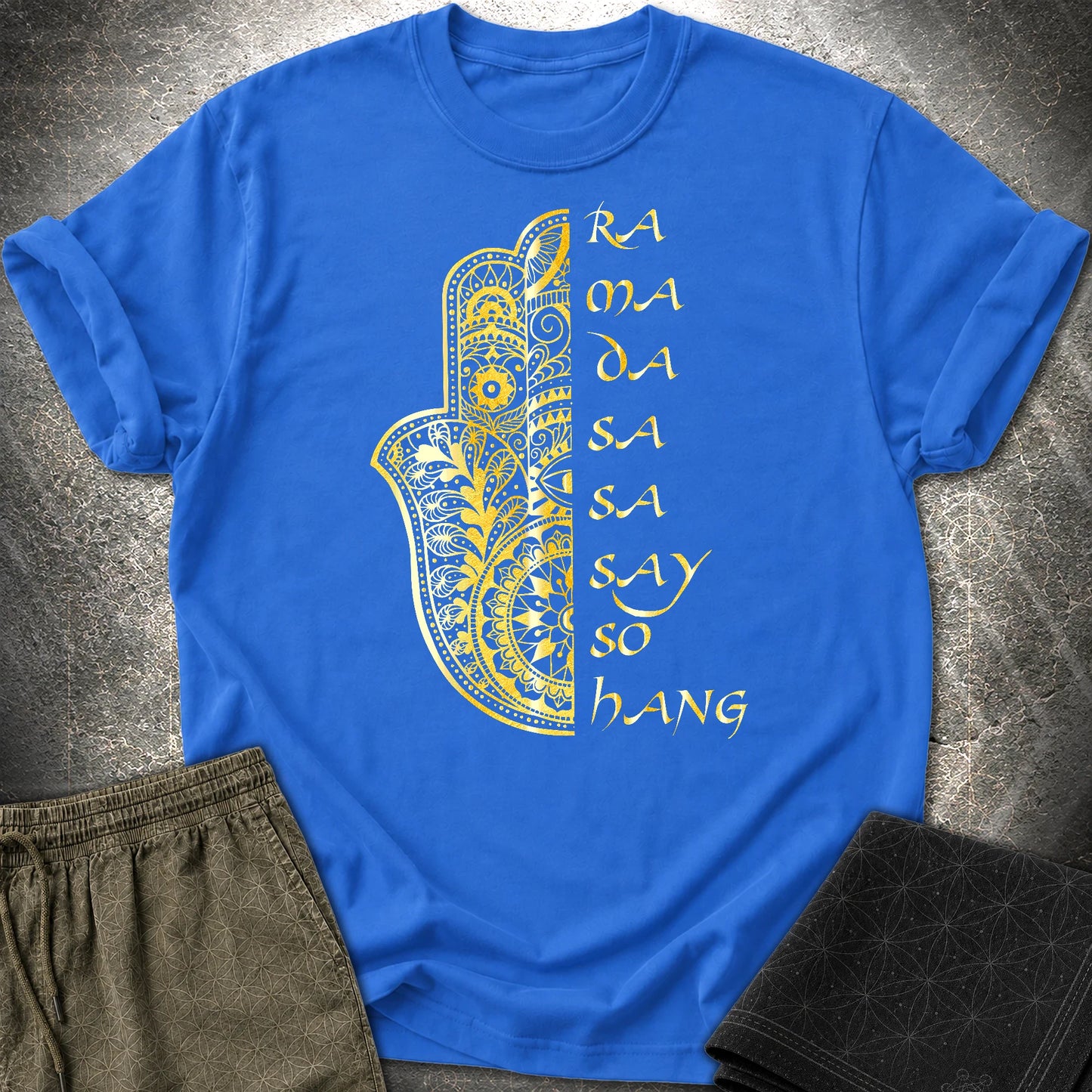 Buddha Mantra T-Shirt - Buddha Mantra T-Shirt - Royal
