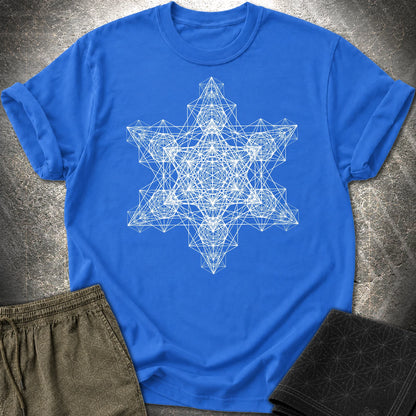 Metatron Fractal Star T-Shirt - Metatron Fractal Star T-Shirt - Royal