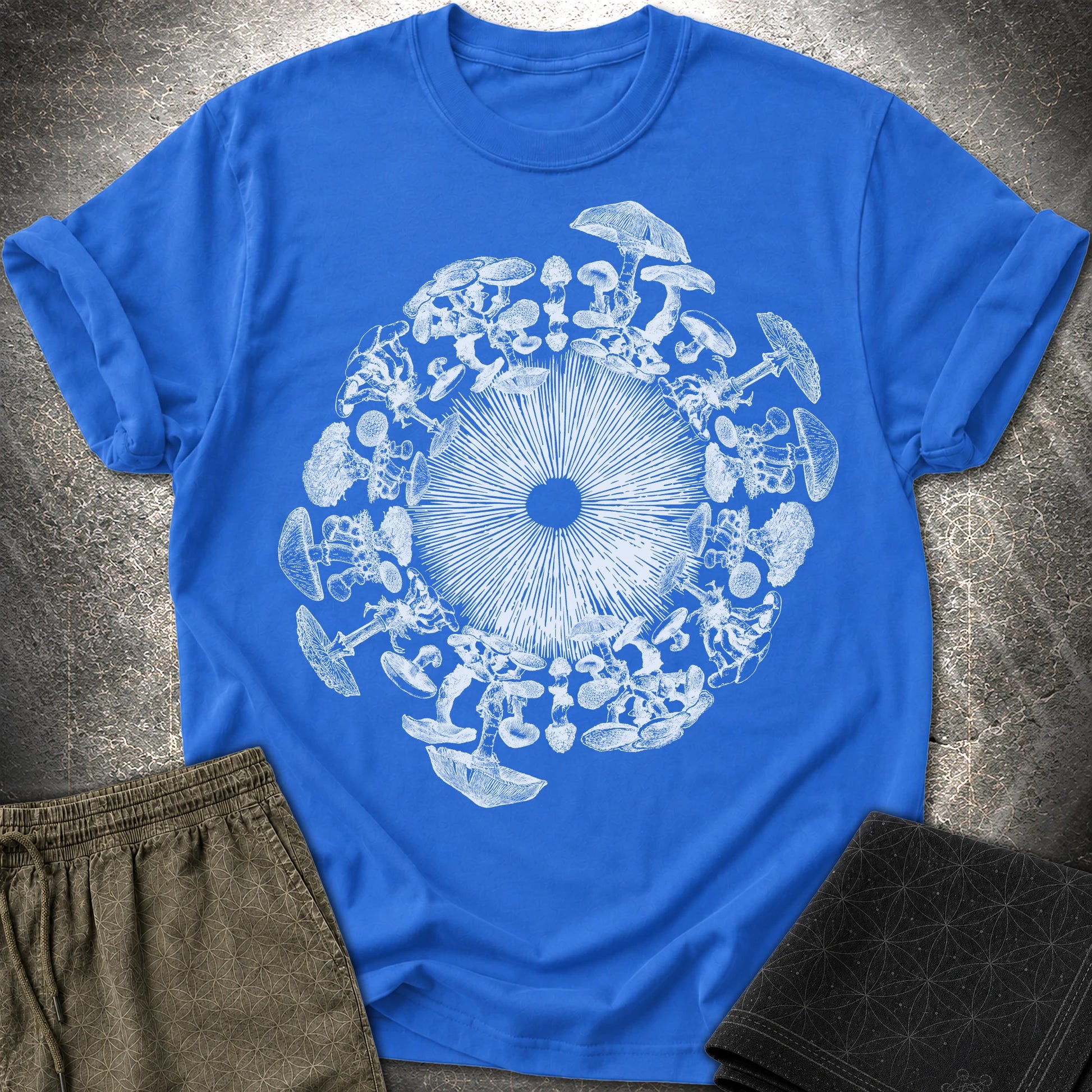 Mushroom Iris - Mushroom Iris T-Shirt - Royal