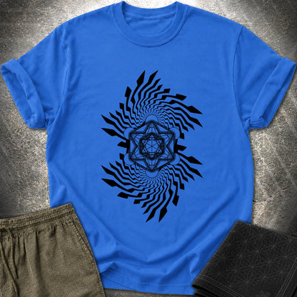 Spiral Metatron T-Shirt - Spiral Metatron T-Shirt - Royal