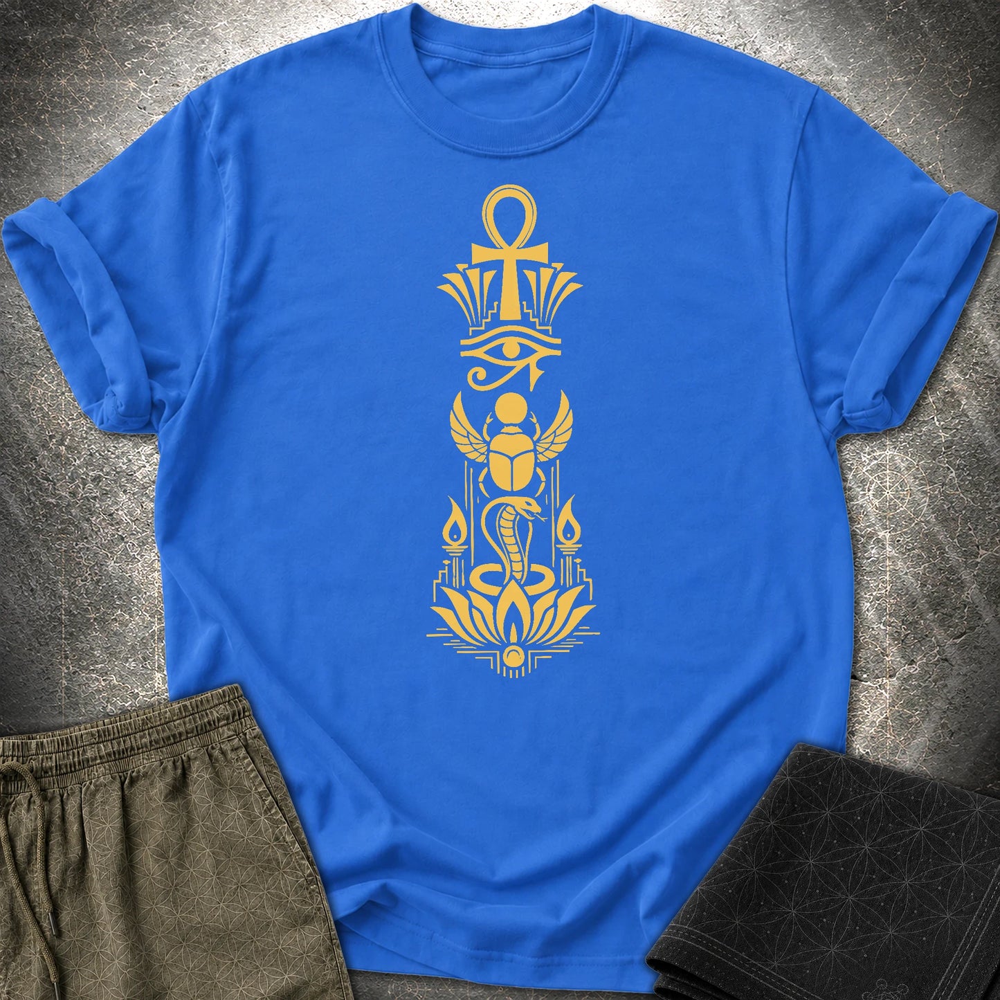 Sacred Symbols of Eternal Life - Sacred Symbols of Eternal Life T-Shirt - Royal