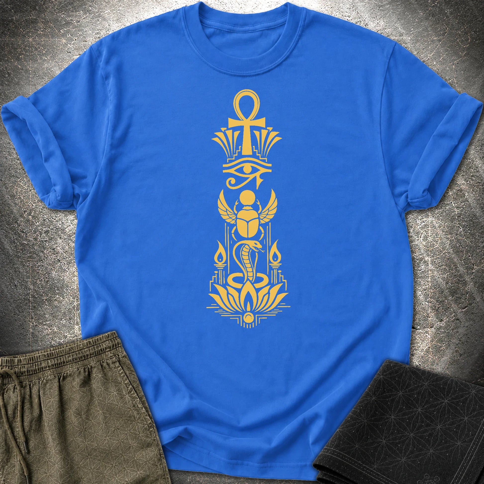 Sacred Symbols of Eternal Life - Sacred Symbols of Eternal Life T-Shirt - Royal