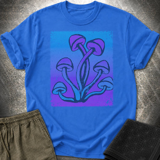 Sacred Mushrooms T-Shirt - Sacred Mushrooms T-Shirt - Royal