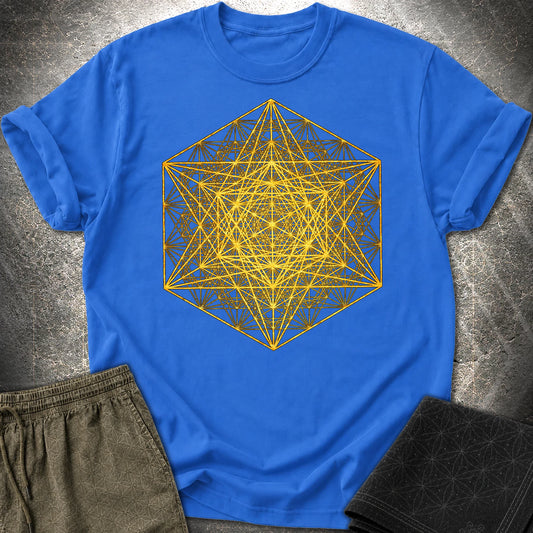 Metatron's Super Cube T-Shirt - Metatron's Super Cube T-Shirt - Royal