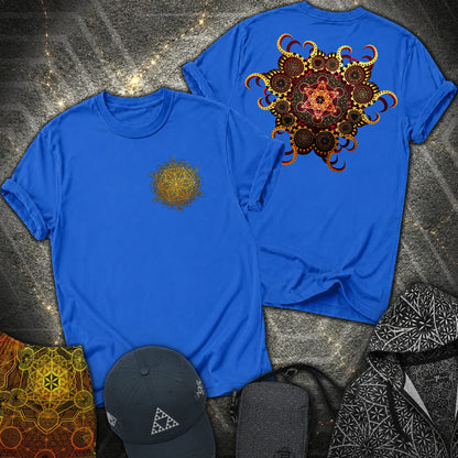Organic Metatron 2 Sided T-Shirt - Organic Metatron 2 Sided T-Shirt - Royal