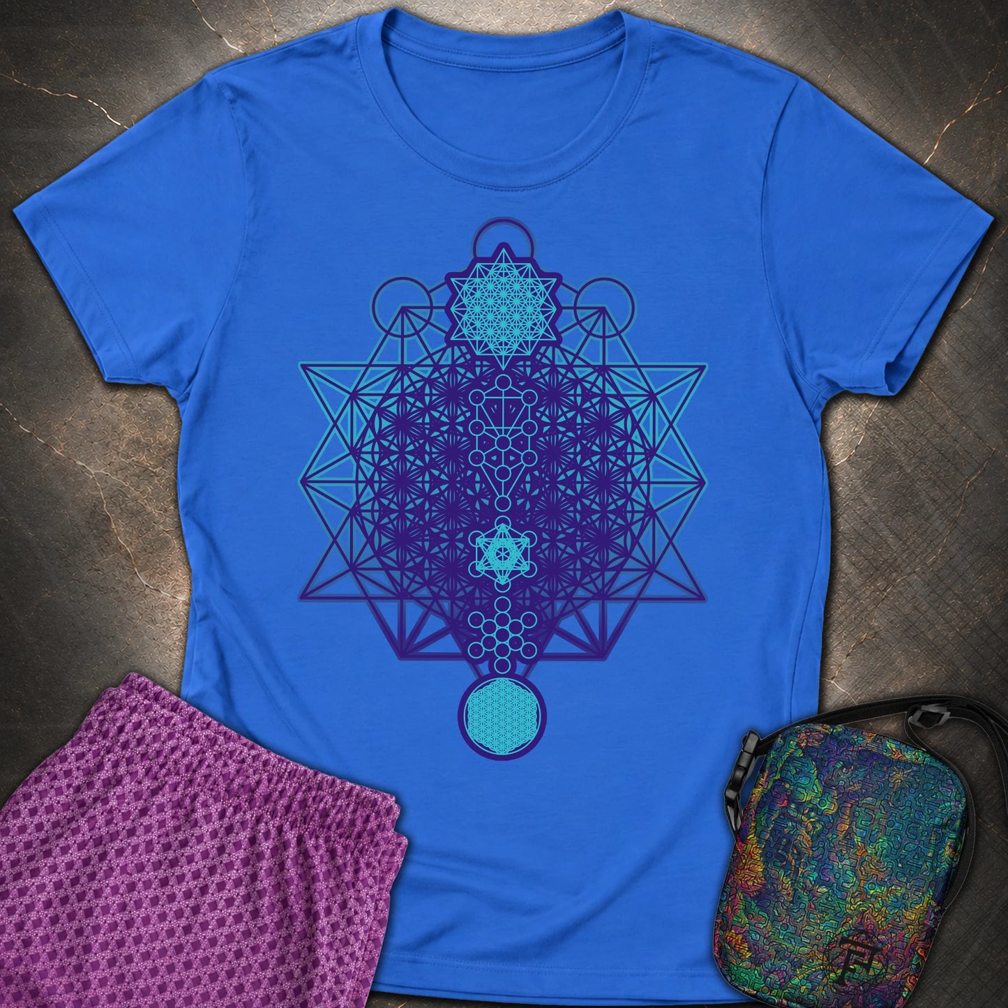 All The Sacred Geometry - All The Sacred Geometry Women’s T-shirt - Royal