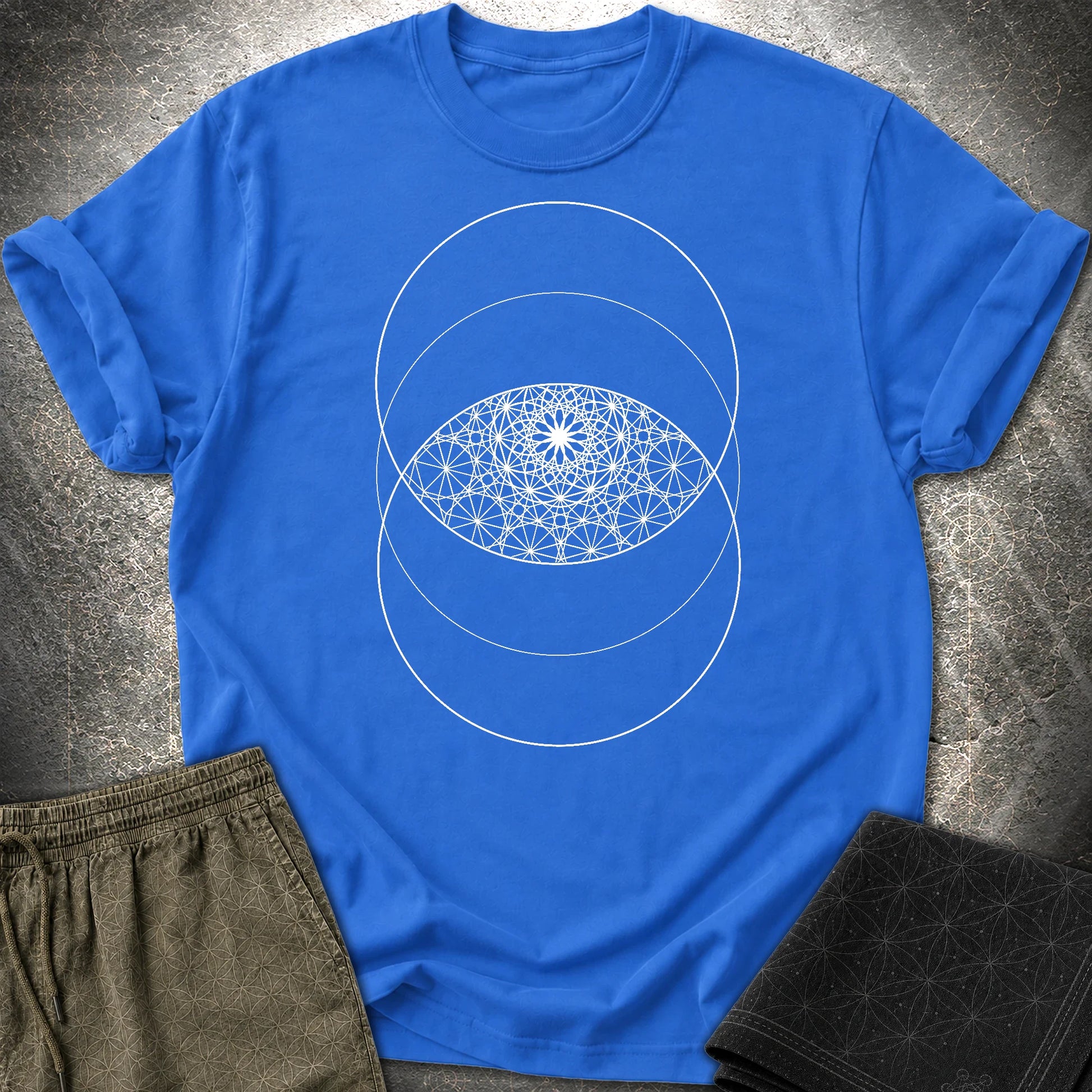 Vesica PIcsis Eye Of The Universe T-Shirt - Vesica PIcsis Eye Of The Universe T-Shirt - Royal