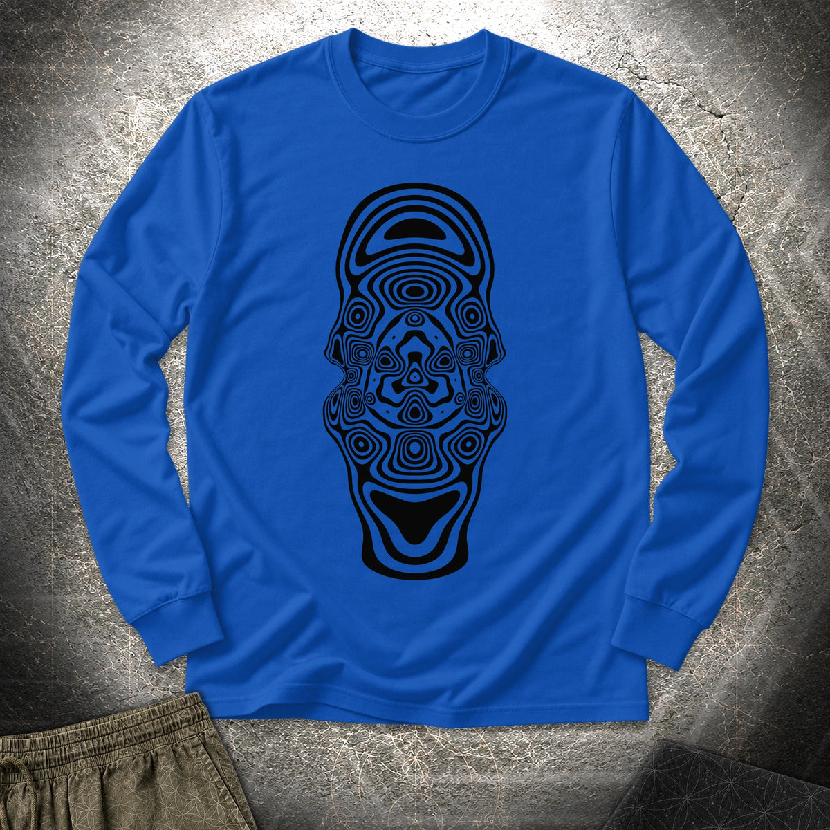 Mind Blown Black Long Sleeve Shirt - Mind Blown Black Long Sleeve Shirt - Royal