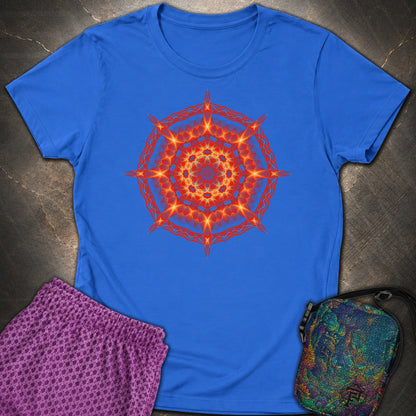 Radiant Geometry Portal Mandala - Radiant Geometry Portal Mandala Womens T-Shirt - Royal