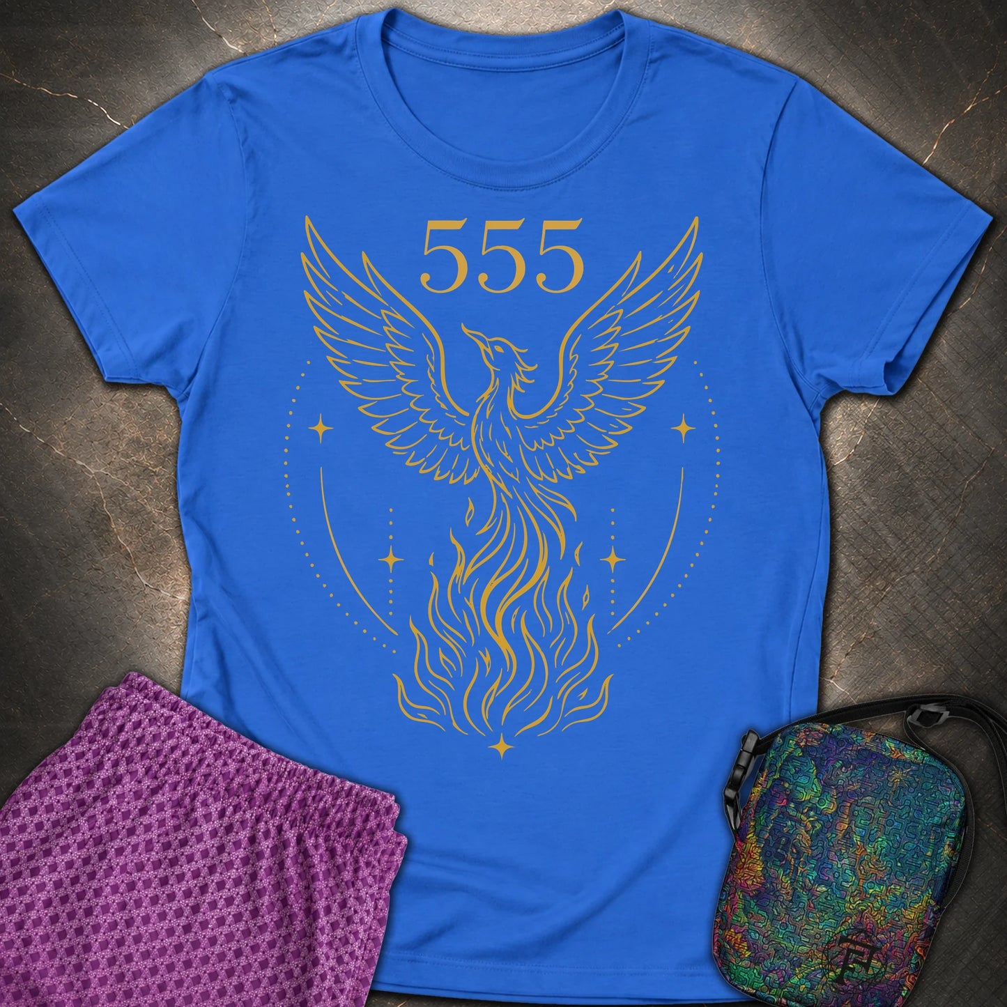 555 Angel Number Rebirth Womens T-Shirt - 555 Angel Number Rebirth Womens T-Shirt - Royal