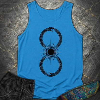 Ouroboros Sun - Ouroboros Sun Comfort Tank Top - Royal Caribe