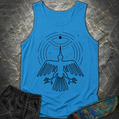 Geoglif Ptaka Biale - Geoglif Ptaka Biale Comfort Tank Top - Royal Caribe