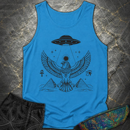 Shadow Falcon Under Alien Light - Shadow Falcon Under Alien Light Comfort Tank Top - Royal Caribe