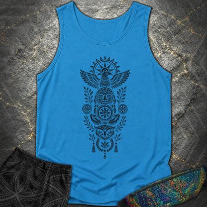 Totem Black - Totem Black Comfort Tank Top - Royal Caribe
