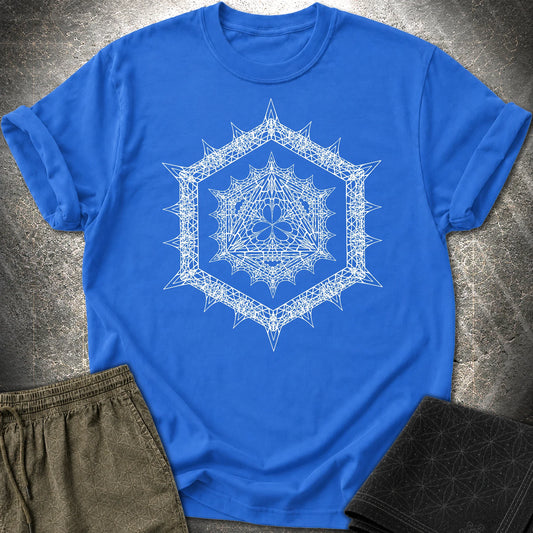 Organic Icosahedron T-Shirt - Organic Icosahedron T-Shirt - Royal
