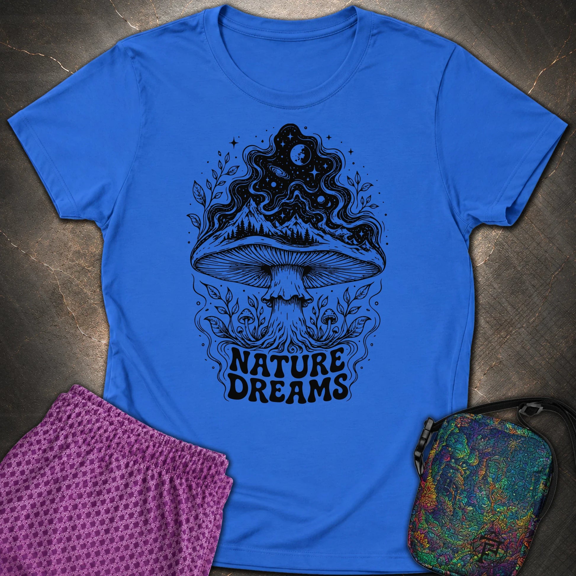 Nature Dreams - Nature Dreams Womens T-Shirt - Royal