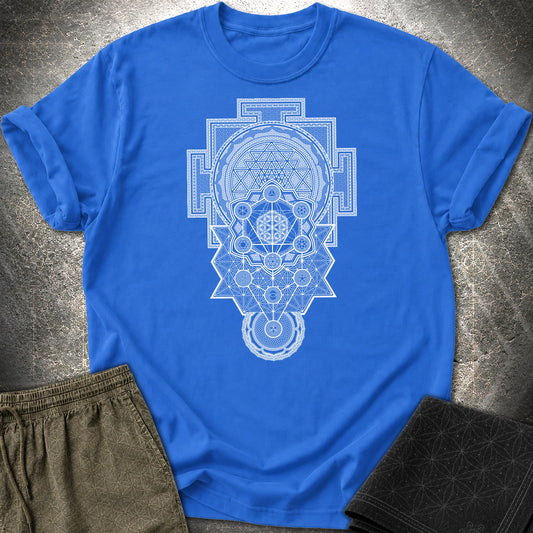 Sacred Geometry Encyclopedia T-Shirt - Sacred Geometry Encyclopedia T-Shirt - Royal