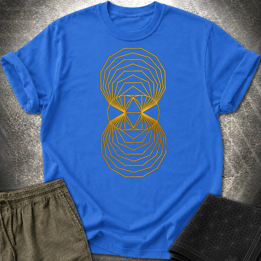 Regular Polygons Vesica Picsis T-Shirt - Regular Polygons Vesica Picsis T-Shirt - Royal