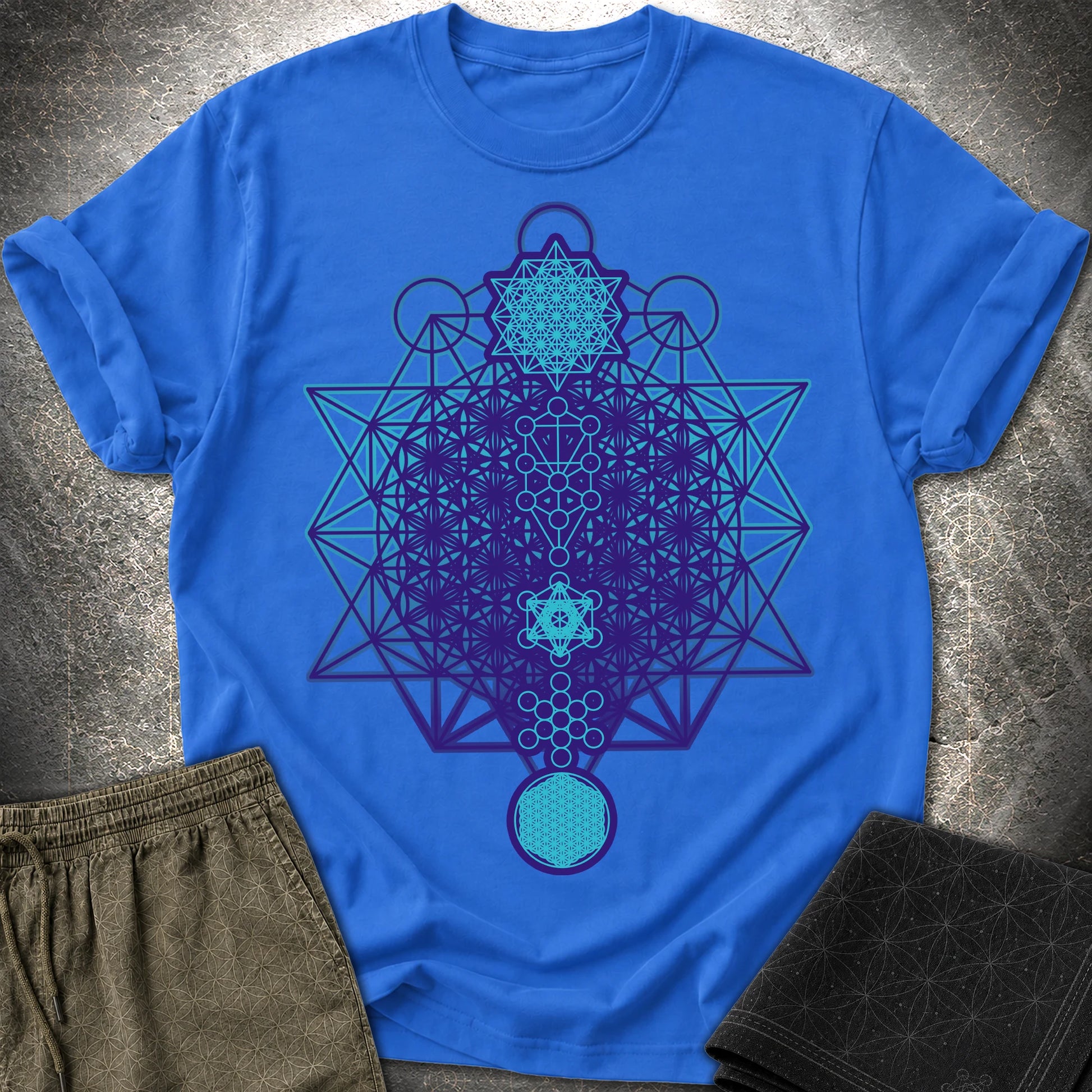 All The Sacred Geometry - All The Sacred Geometry T-Shirt - Royal
