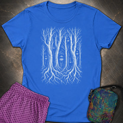 Forest Consciousness Watching - Forest Consciousness Watching Womens T-Shirt - Royal