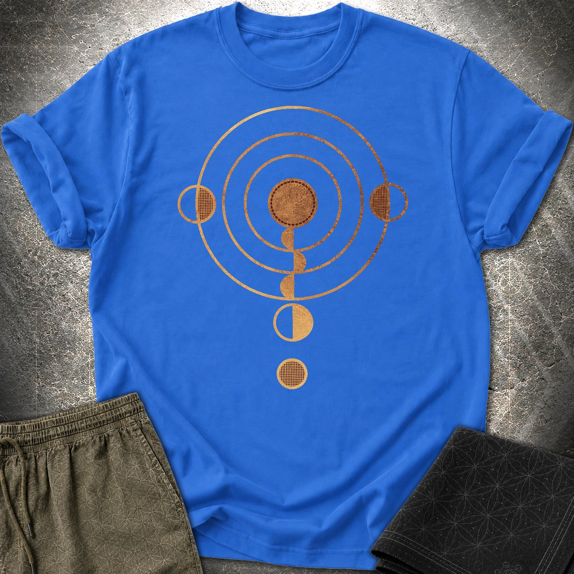 Crop Cirlce Copper T-Shirt - Crop Cirlce Copper T-Shirt - Royal