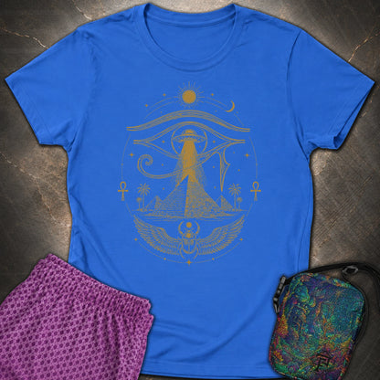 Ancient Eye Over the Pyramids - Ancient Eye Over the Pyramids Womens T-Shirt - Royal