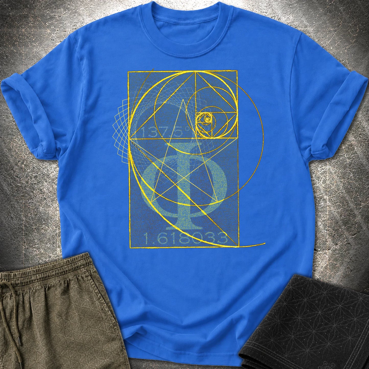 Fibonacci Gold T-Shirt - Fibonacci Gold T-Shirt - Royal