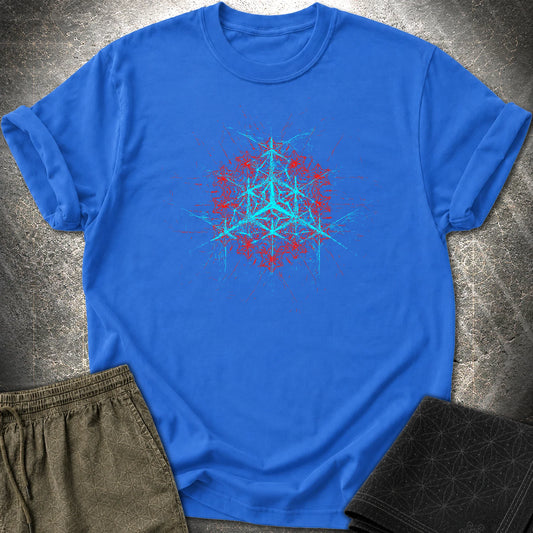 Geometric Glitch T-Shirt - Geometric Glitch T-Shirt - Royal