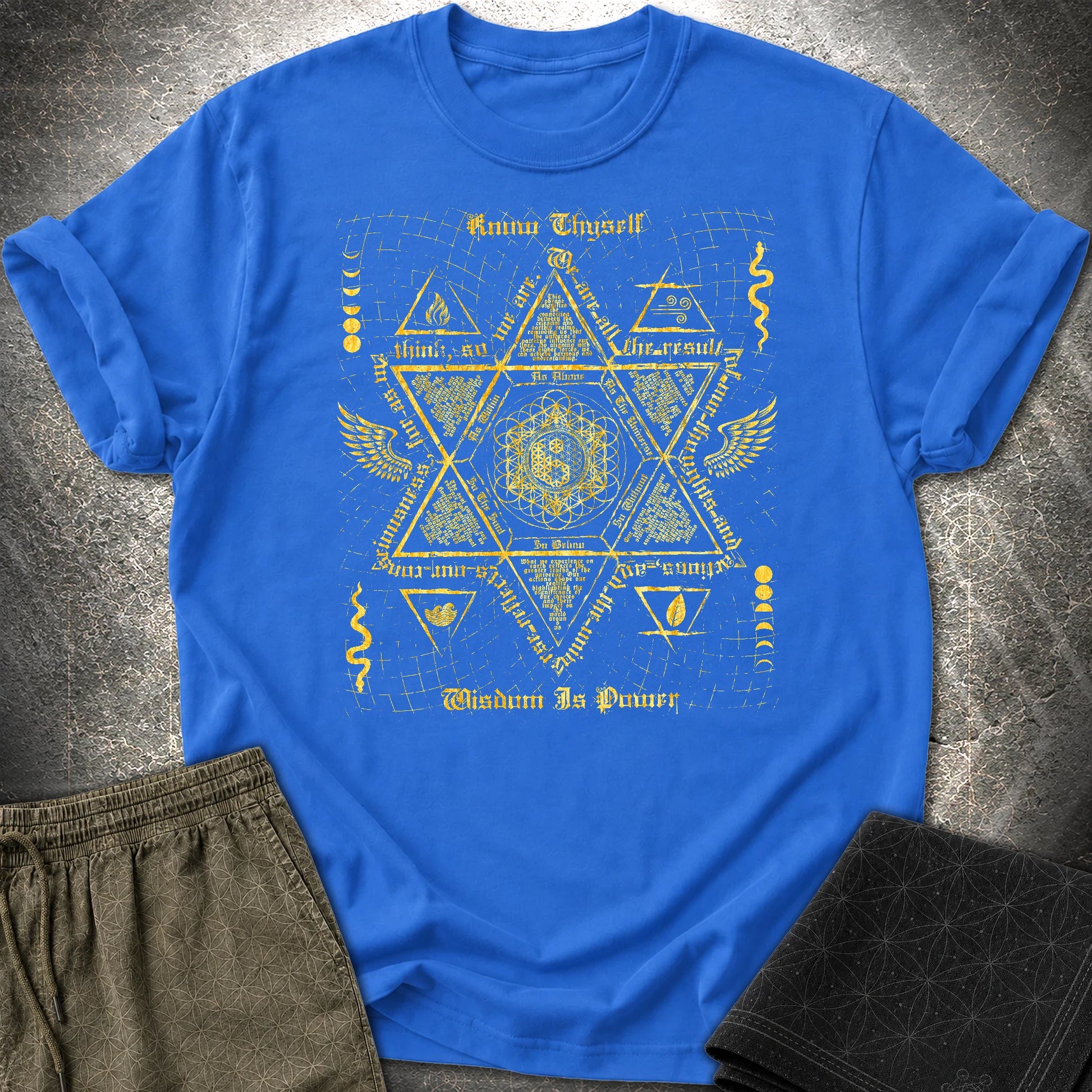Occult Ancient Wisdom T-Shirt - Occult Ancient Wisdom T-Shirt - Royal