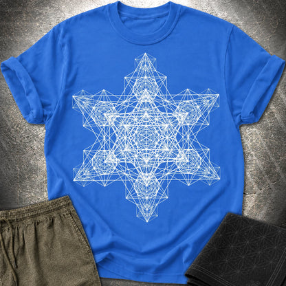 Metatron Fractal Star T-Shirt - Metatron Fractal Star T-Shirt - Royal