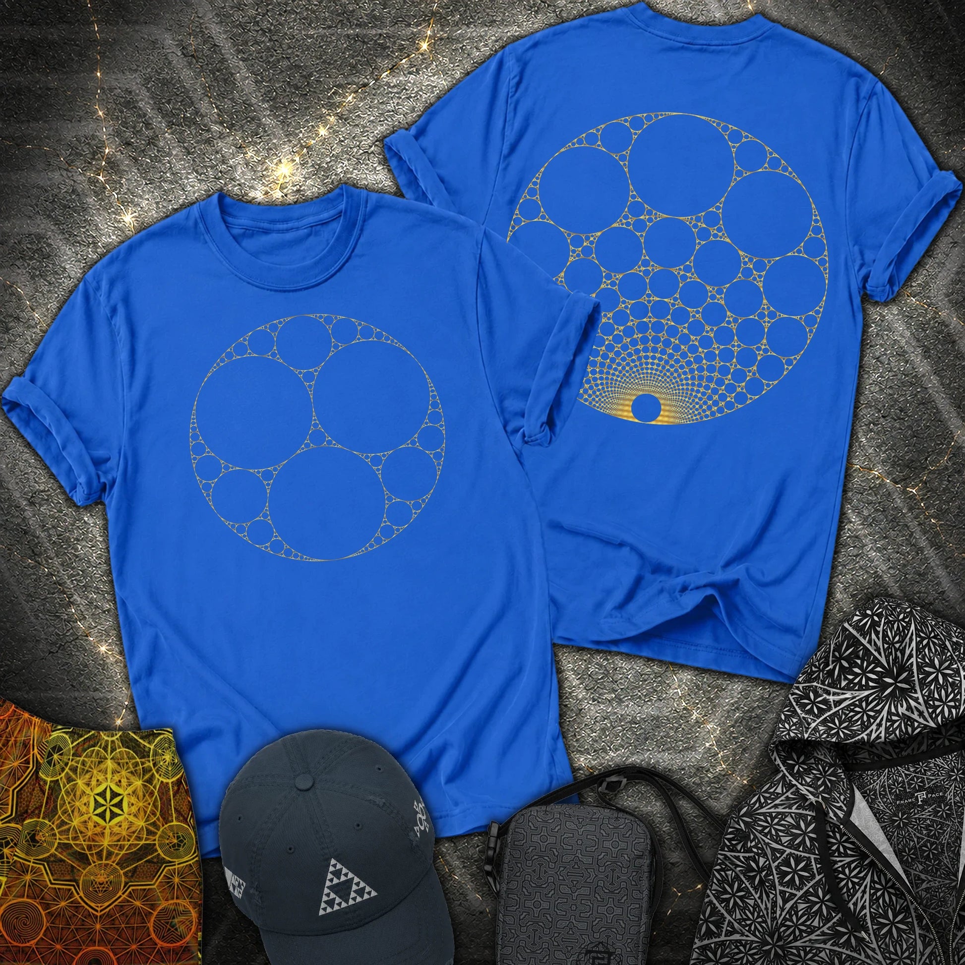 Apollonian Gasket 2 Sided T-Shirt - Apollonian Gasket 2 Sided T-Shirt - Royal