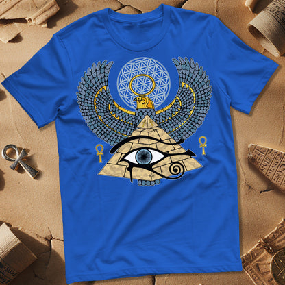 Horus Flower Of Life Egypt T-Shirt