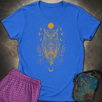 Owl Wisdom Key - Owl Wisdom Key Womens T-Shirt - Royal