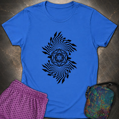 Spiral Metatron T-Shirt - Spiral Metatron Womens T-Shirt - Royal