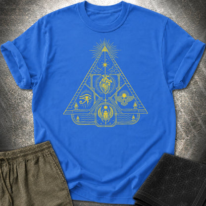 Mystic Pyramid of the Sacred Heart - Mystic Pyramid of the Sacred Heart T-Shirt - Royal