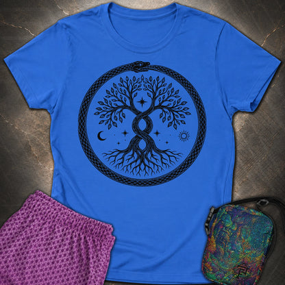 888 Ouroboros Tree Womens T-Shirt - 888 Ouroboros Tree Womens T-Shirt - Royal