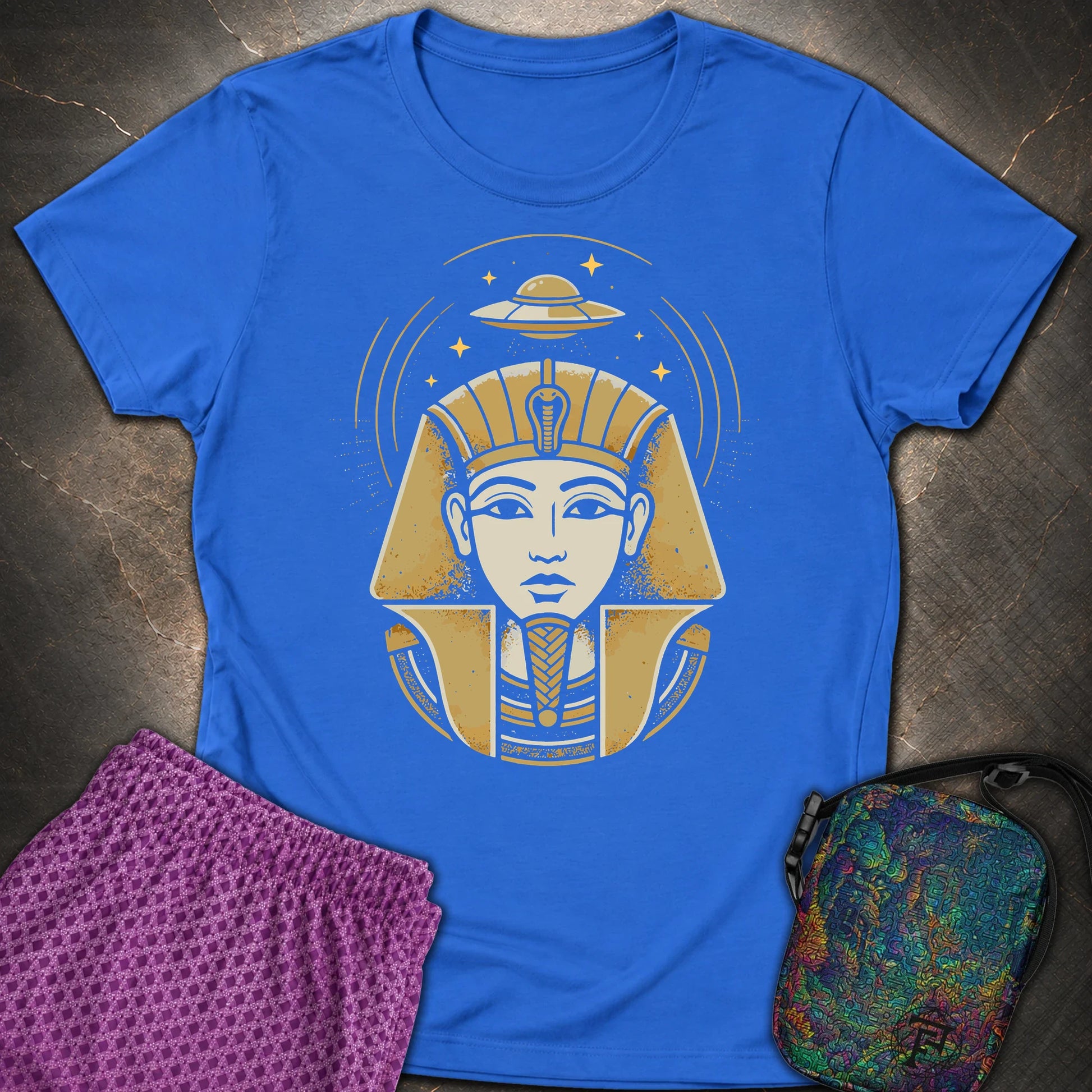 Faraon Ufo - Faraon Ufo Womens T-Shirt - Royal