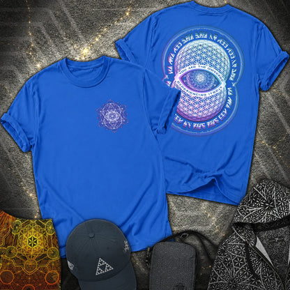 Alan Watts Universe 2 Sided T-Shirt - Alan Watts Universe 2 Sided T-Shirt - Royal
