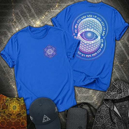 Alan Watts Universe 2 Sided T-Shirt - Alan Watts Universe 2 Sided T-Shirt - Royal