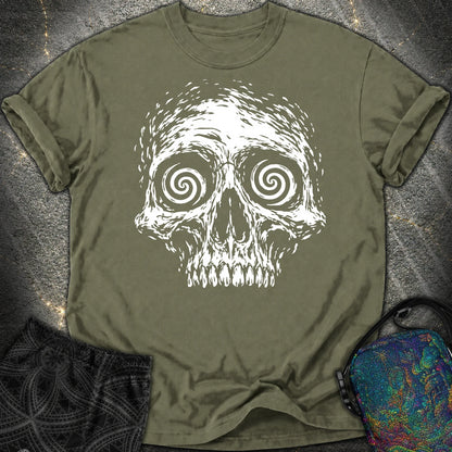 Hypnotic Skull Comfort T-Shirt - Hypnotic Skull Comfort T-Shirt - Sage