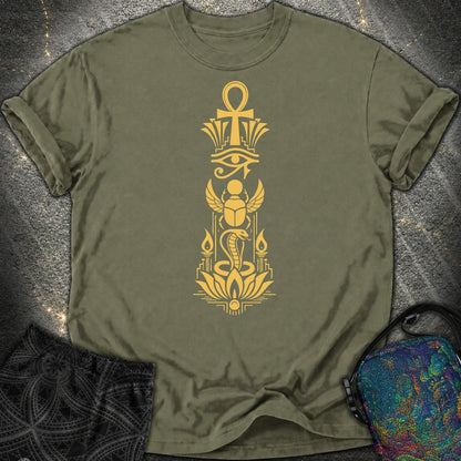 Sacred Symbols of Eternal Life - Sacred Symbols of Eternal Life Comfort T-Shirt - Sage