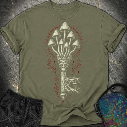 The Mushroom Key - The Mushroom Key Comfort T-Shirt - Sage