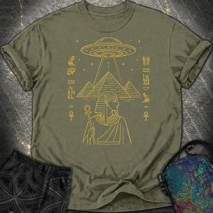 Pyramid Signal Over the Pharaoh - Pyramid Signal Over the Pharaoh Comfort T-Shirt - Sage