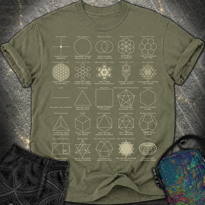 Updated! Sacred Geometry T-Shirt, Flower of Life Metatron’s Cube Merkaba Spiritual Comfort T-Shirt - Updated! Sacred Geometry T-Shirt, Flower of Life Metatron’s Cube Merkaba Spiritual Comfort T-Shirt - Sage