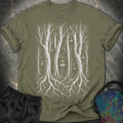 Forest Consciousness Watching - Forest Consciousness Watching Comfort T-Shirt - Sage