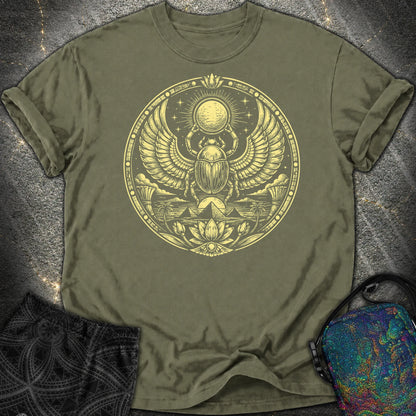 Winged Scarab of the Sun - Winged Scarab of the Sun Comfort T-Shirt - Sage